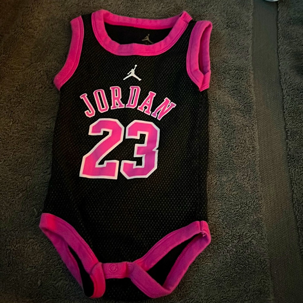 Jordan baby onesie